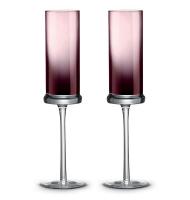 PM-0243/PURP Фужеры для шампанского 190мл, набор 2 штуки, Pozzi Milano, серия "Fun Classy", цвет лиловый