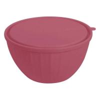 SE186711054 Салатник 2,8л с крышкой, Sugar&Spice, серия, Vanilla, цвет брусника, пищевой пластик