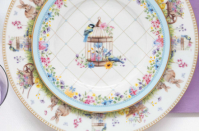 EL-R1109/SPBL Блюдо 35*15см, Easy Life, Spring Bloom, декор пасхальный Корзина с цветами