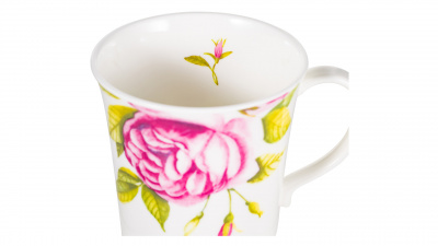 JM-90535/1 Кружка Just Mugs Mersey Ботанический сад Роза 412 мл, фарфор костяной