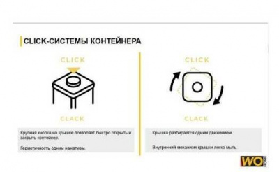 WO1006 Банка для сыпучих продуктов с вакуумной крышкой (набор 3 штуки) WO HOME CLICK