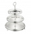 QA-0/5793 Блюдо трехъярусное Queen Anne 18х23х28 см, сталь, посеребрение