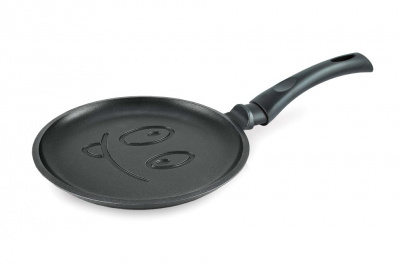 4-127/6222  Сковорода блинная 22см, Нева Металл Посуда, серия Веселая 