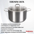 SF-CA9028G Кастрюля 9л индукция, нержавеющая сталь, Kukmara, серия Safia SF-CA9028G Кастрюля 9л индукция, нержавеющая сталь, Kukmara, серия Safia