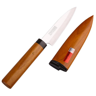 Нож для фруктов с ножнами 9,5см SUNCRAFT Япония #428