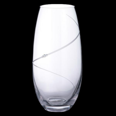 DI-1110.07.FLO Ваза хрустальная 25см Diamante, серия "СИЛУЭТ"