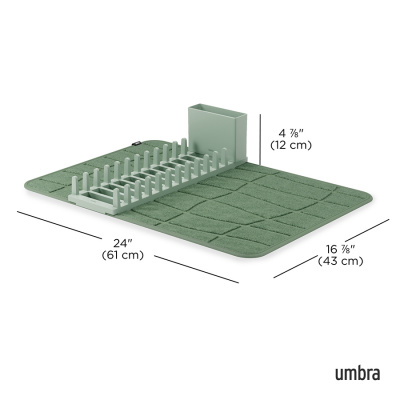 1023668-1095 Коврик для сушки посуды Udry, 43*61см, еловый