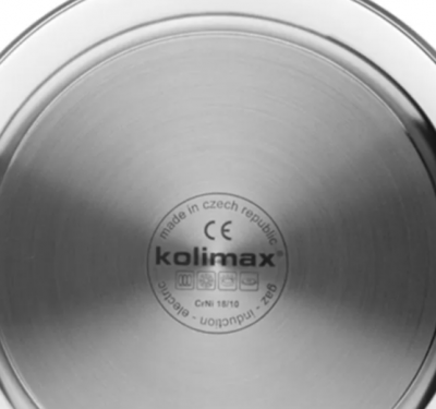 162052 Кастрюля  26см 6.5л с металлической крышкой, индукция, KOLIMAX, серия PRECISE