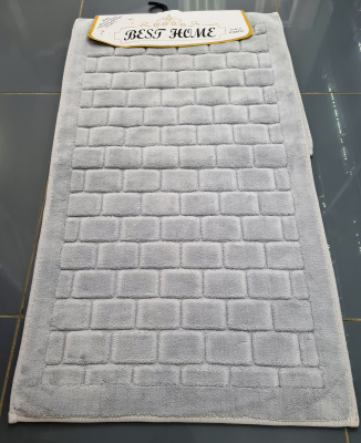 Набор ковриков для ванной из 2 предметов, 60*100/50*60см, Karven, OSMANLI, цвет серый